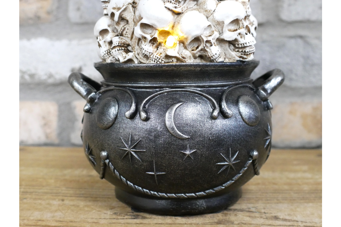 Skulls In Cauldron