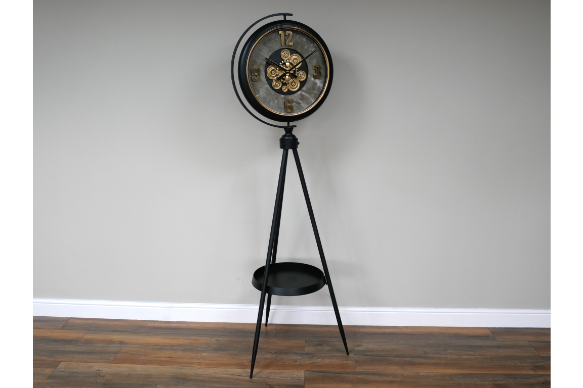 Cog Clock On Stand