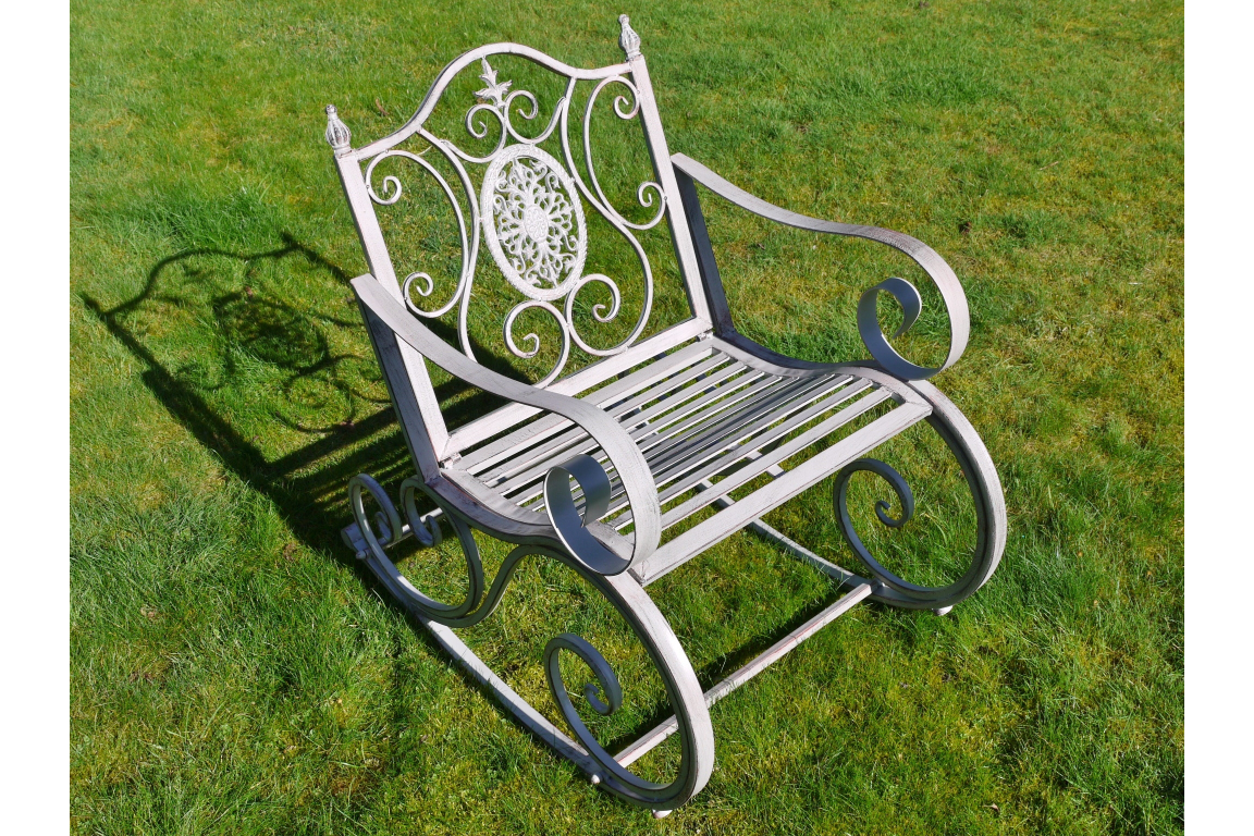 Antique Grey Rocking Chair
