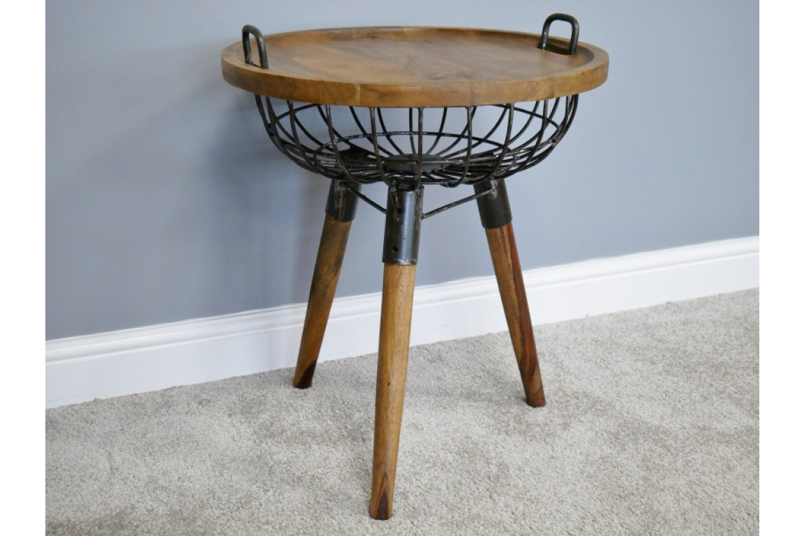 Basket Side Table