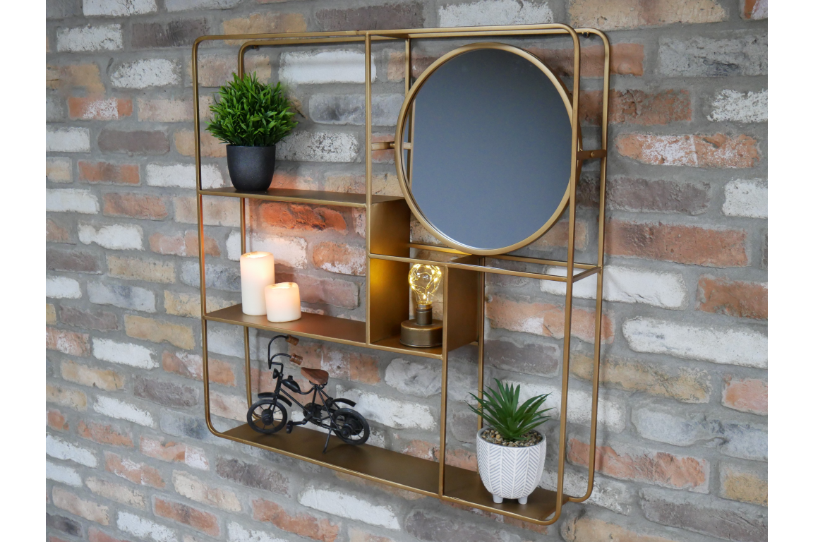 Wall Unit With Mirror