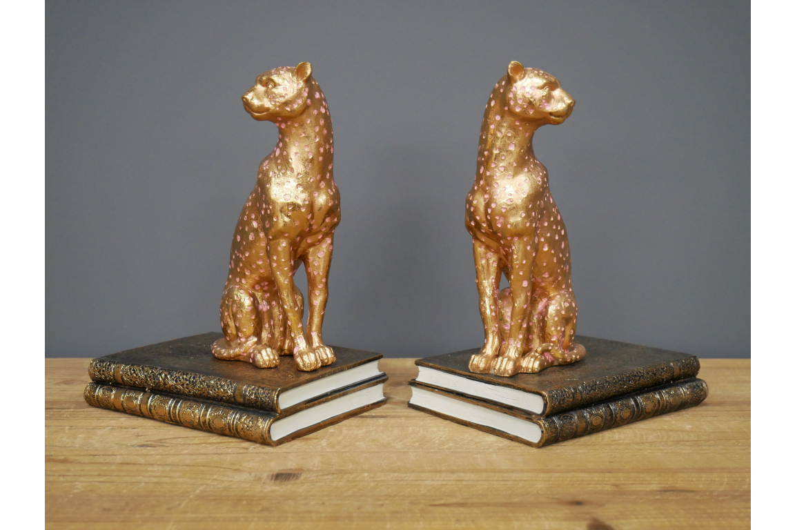 Leopard Bookends