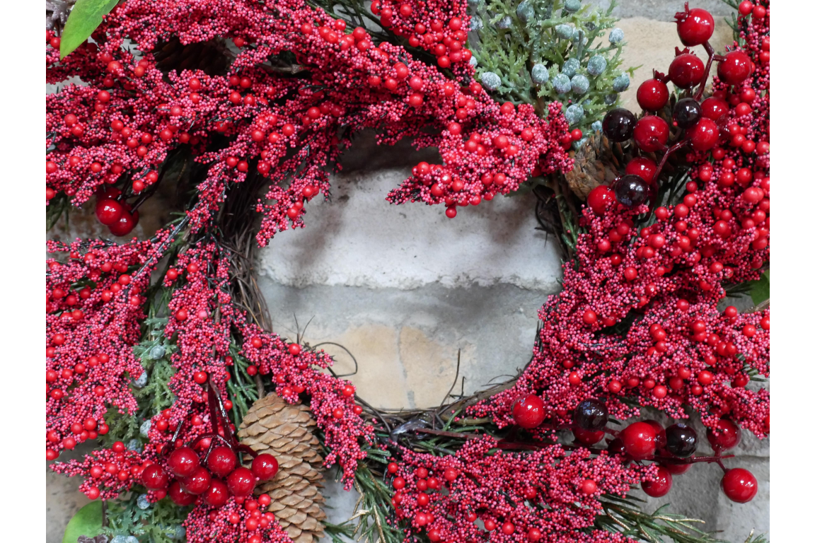 Artificial Berry Wreath
