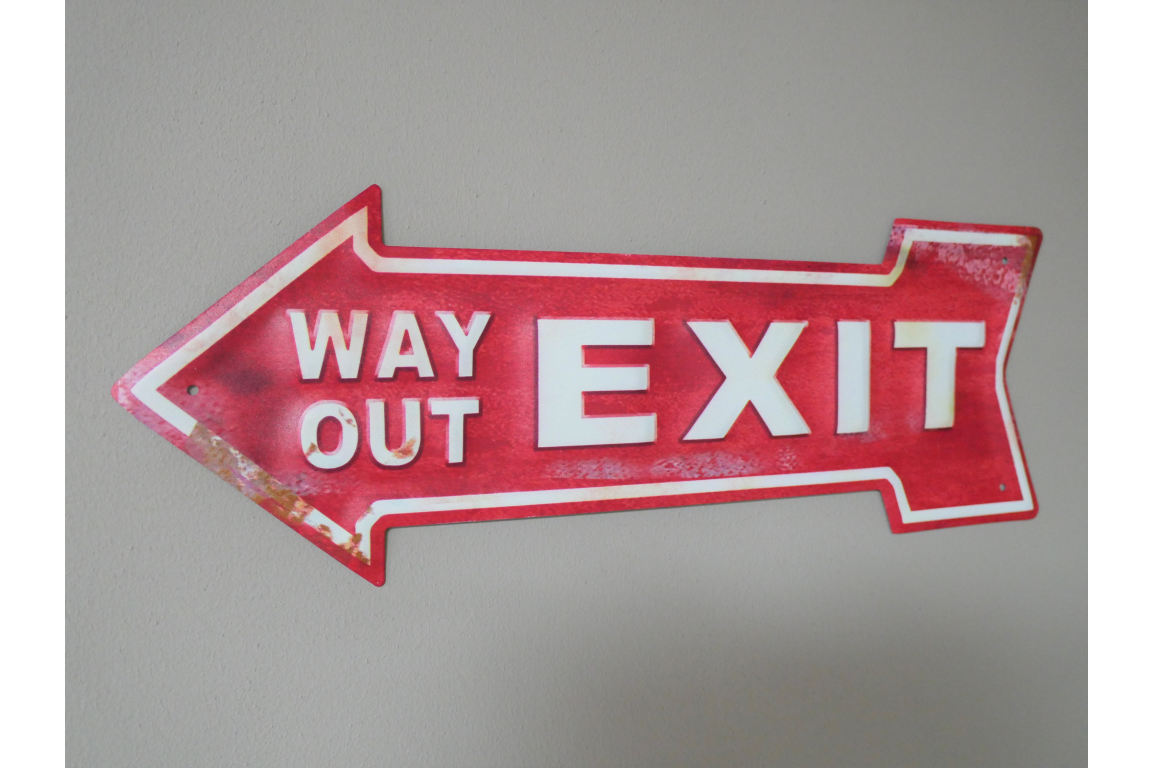 Sign (Exit)
