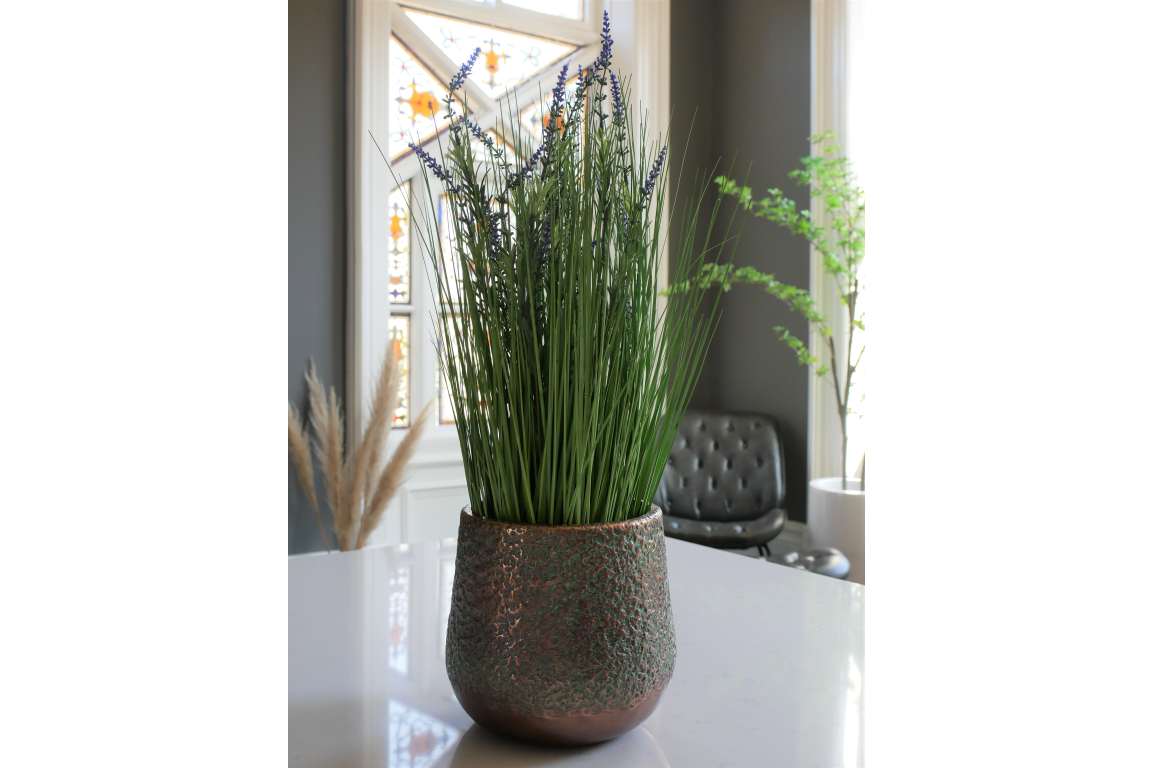 Planter Home ESPRIT Copper Aluminium Modern 50 x 50 x 89 cm 51,5 x 51,5 x 91 cm (5 Units)