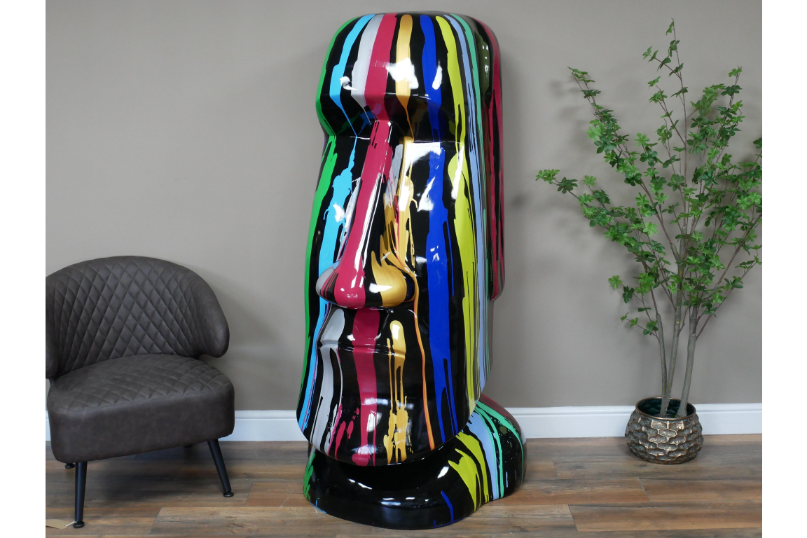 Multi Colour Easter Island Head