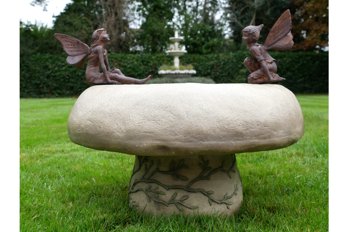 Bird Bath With Fairies
